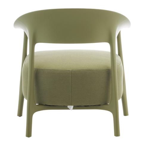 DRIFT OUTDOOR PP CHAIR W/ GREEN OUTDOOR FABRIC - SAGE FRAME
