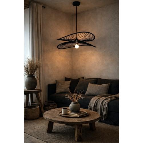 BAMBOO PENDANT - BLACK