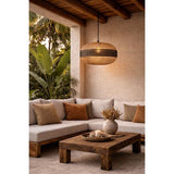 BAMBOO PENDANT - NATURAL/BLACK