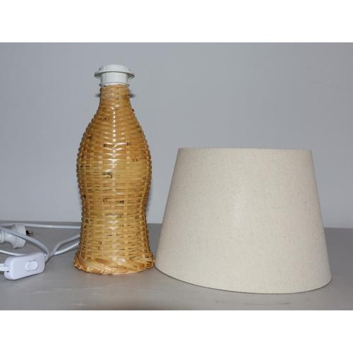 BAMBOO & LINEN TABLE LAMP - NATURAL - 240x400