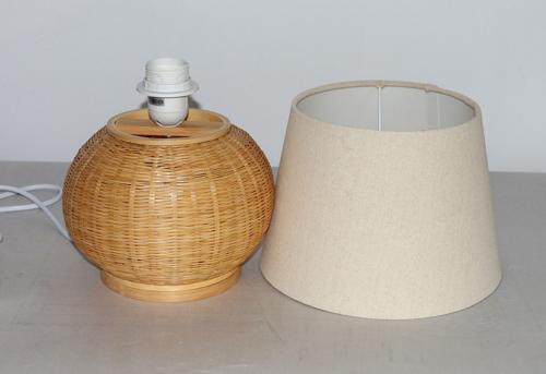BAMBOO & LINEN TABLE LAMP - NATURAL - 240x340