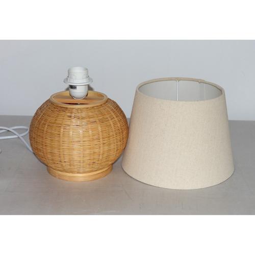 BAMBOO & LINEN TABLE LAMP - NATURAL - 240x340