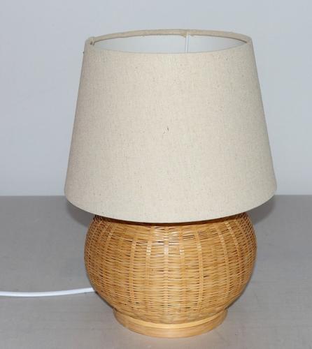 BAMBOO & LINEN TABLE LAMP - NATURAL - 240x340