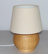 BAMBOO & LINEN TABLE LAMP - NATURAL - 240x340