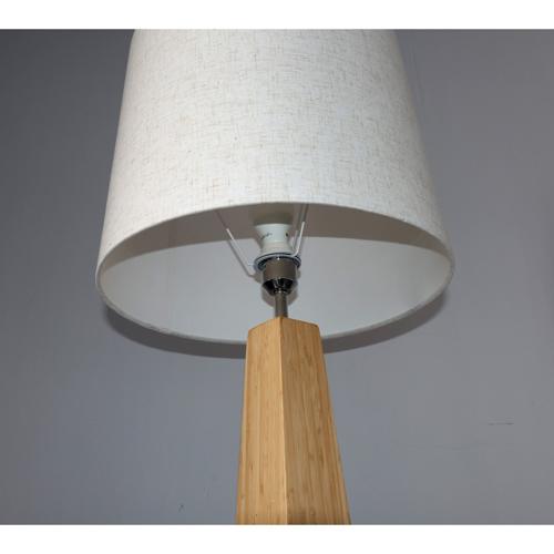 BAMBOO & LINEN FLOOR LAMP - NATURAL - 420x1580