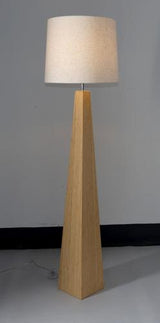 BAMBOO & LINEN FLOOR LAMP - NATURAL - 420x1580