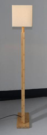 BAMBOO & LINEN FLOOR LAMP - NATURAL - 440x1480