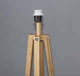 BAMBOO & LINEN FLOOR LAMP - NATURAL - 450x1520