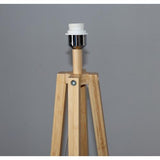 BAMBOO & LINEN FLOOR LAMP - NATURAL - 450x1520