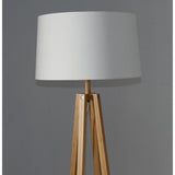 BAMBOO & LINEN FLOOR LAMP - NATURAL - 450x1520