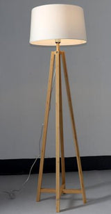 BAMBOO & LINEN FLOOR LAMP - NATURAL - 450x1520