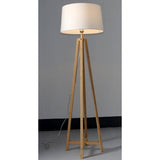 BAMBOO & LINEN FLOOR LAMP - NATURAL - 450x1520