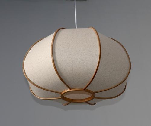 BAMBOO & LINEN PENDANT - NATURAL