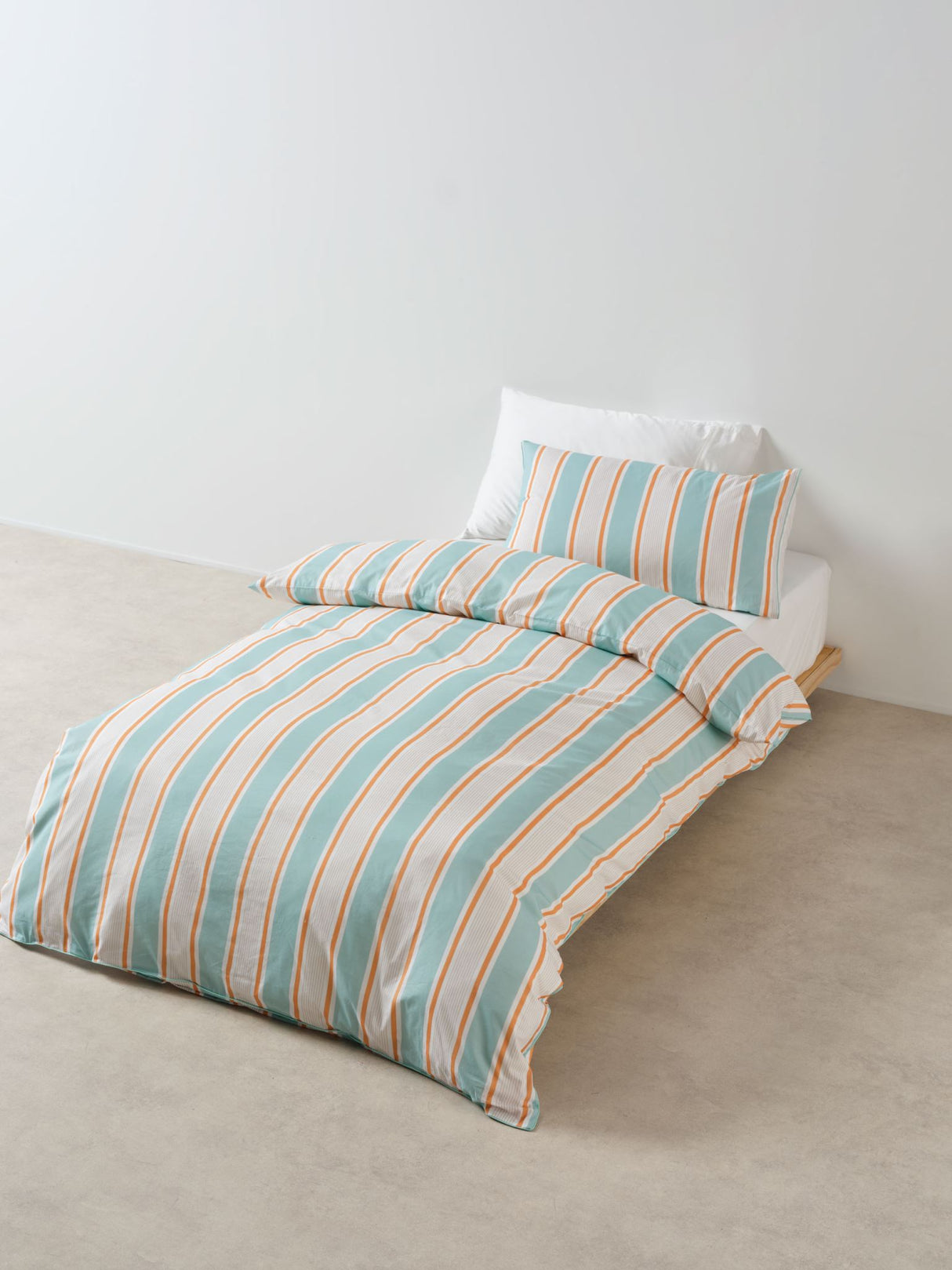 Sailor Stripe Duvet Cover Set by Linen House Kids - Double (Blue)