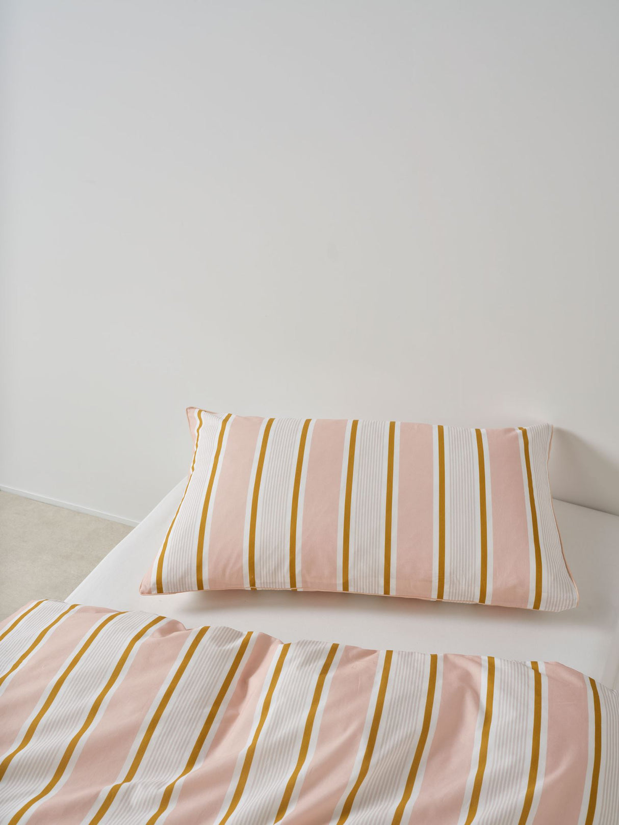 Sailor Stripe Duvet Cover Set by Linen House Kids - Double (Pink)
