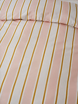 Sailor Stripe Duvet Cover Set by Linen House Kids - Double (Pink)
