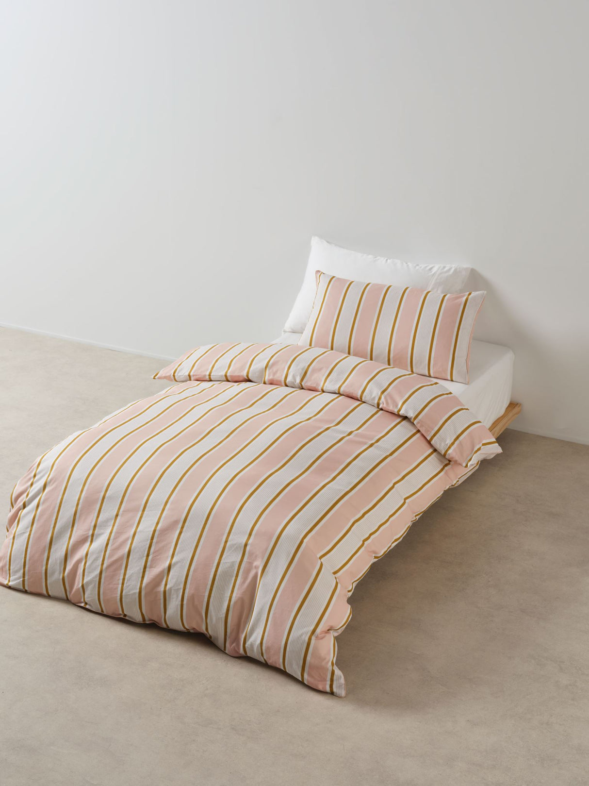 Sailor Stripe Duvet Cover Set by Linen House Kids - Double (Pink)