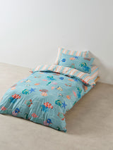 Under the Sea Duvet Cover Set by Linen House Kids - Double (Aqua)