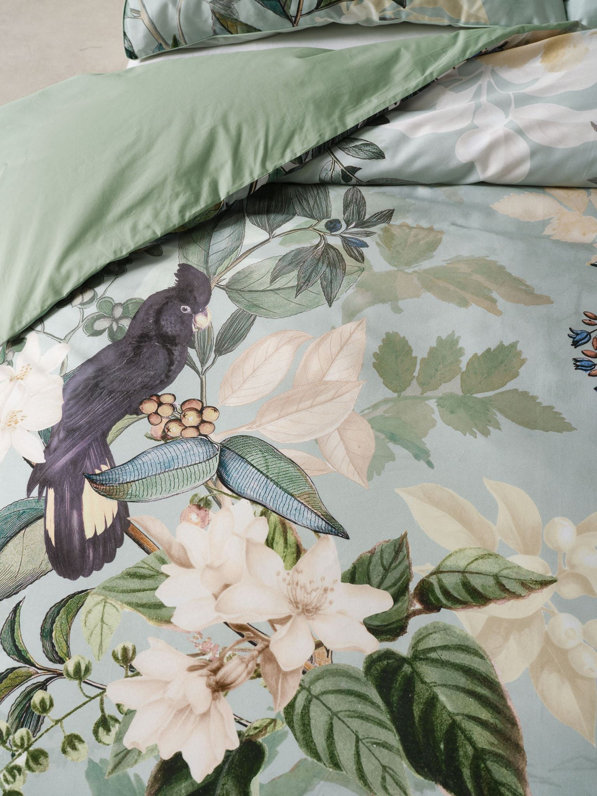 Blair Duvet Cover Set by Linen House - Super King (Jade)