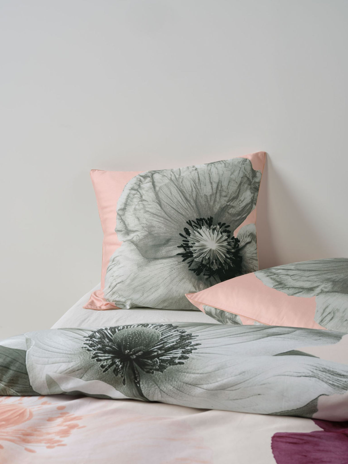 Ellie Duvet Cover Set by Linen House - Super King (Plum)