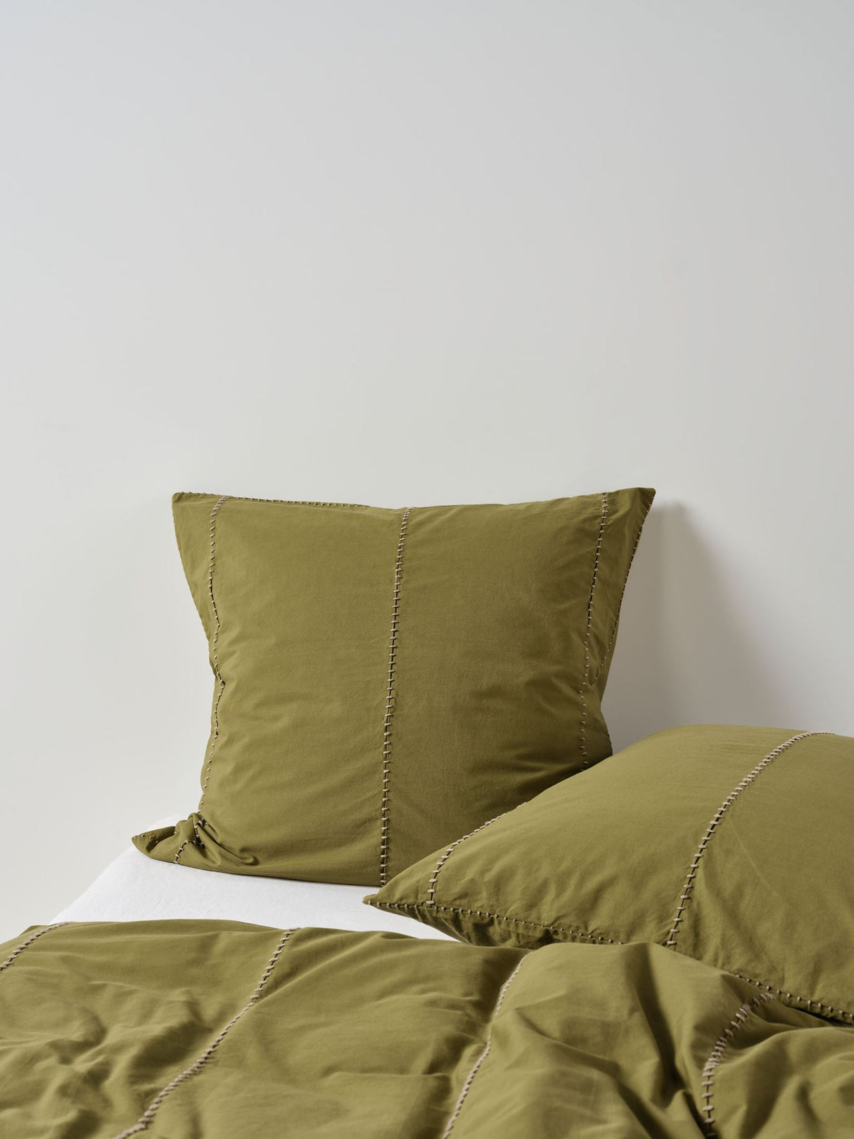 Jerome Duvet Cover Set by Linen House - Australian Super King (Olive)