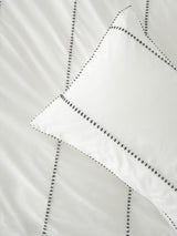 Jerome Duvet Cover Set by Linen House - Super King (White)