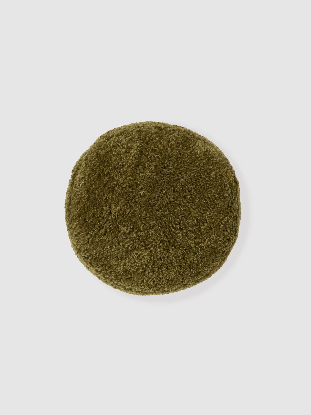 Shetland 43cm Round Cushion by Linen House -  (Olive)