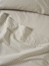 Volley Check Sheet Set Set by Linen House - California King (Pebble)