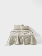 Volley Check Sheet Set Set by Linen House - King (Pebble)