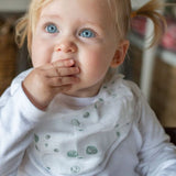 Little Bamboo Muslin Bib 2pk - Dusty Rose - Little Bamboo