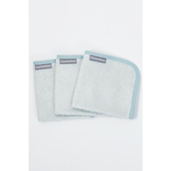 Little Bamboo Towelling Washers - Whisper - Little Bamboo
