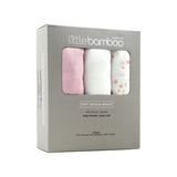 Little Bamboo Muslin Wraps 3pk - Dusty Pink - Little Bamboo