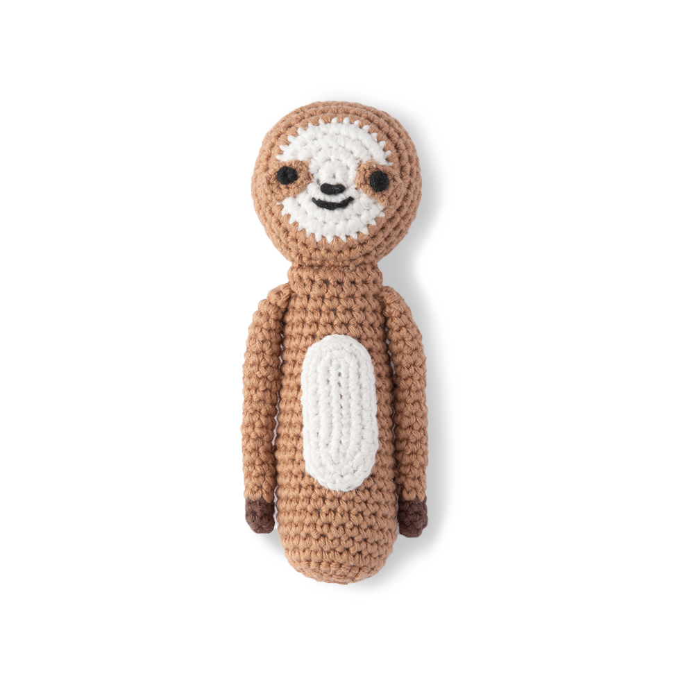 Weegoamigo Crochet Rattle - Sleepy Sloth