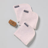 Little Bamboo Towelling Washer 3pk - Dusty Pink - Little Bamboo
