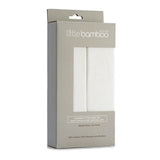 Little Bamboo Jersey Fitted Sheet Bassinet 2pk Natural - Little Bamboo