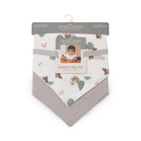 Little Linen Jersey Bib 2pk - Willow Bear - Little Linen