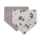 Little Linen Jersey Bib 2pk - Willow Bear - Little Linen