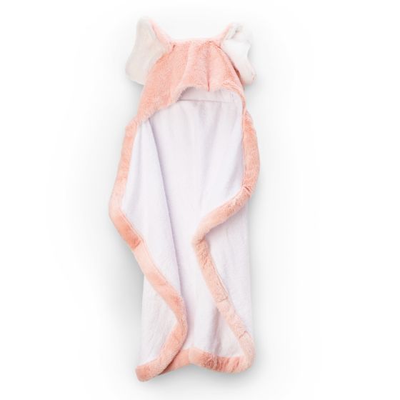 Plush Hooded Towel Soft Pink - Little Linen