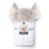 Plush Hooded Towel Soft Grey - Little Linen