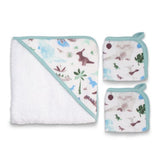 Weegoamigo Hooded Towel + Washers Daryl Dino - Weegoamigo