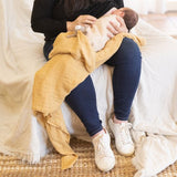 Little Bamboo Muslin Wrap 3pk - Marigold - Little Bamboo