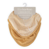 Little Bamboo Muslin Bibs 2pk - Marigold - Little Bamboo