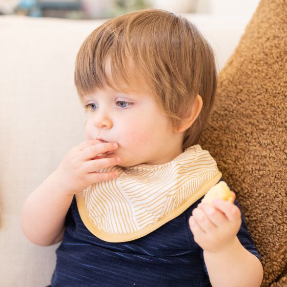 Little Bamboo Muslin Bibs 2pk - Marigold - Little Bamboo