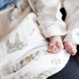 Little Linen Muslin Wraps 3Pk - Farmyard Lamb