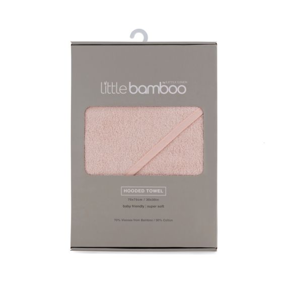 Little Bamboo Hooded Towel - Dusty Rose - Little Bamboo