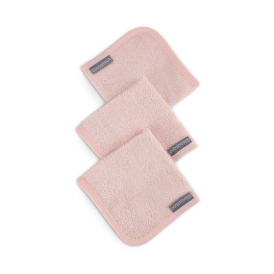 Little Bamboo Towelling Washer 3pk - Dusty Rose - Little Bamboo