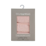 Little Bamboo Towelling Washer 3pk - Dusty Rose - Little Bamboo