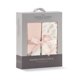Little Linen Hooded Towel 2pk - Harvest Bunny