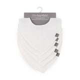 Little Bamboo Muslin Bib 5pk - Natural - Little Bamboo
