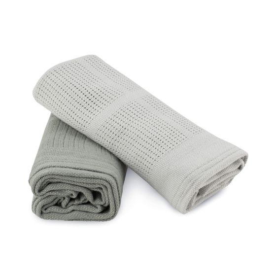 Little Bamboo Cellular Blanket 2pk - Bayleaf - Little Bamboo